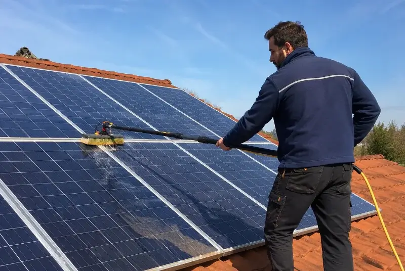 Nettoyage et entretien de panneaux solaires à Miremont